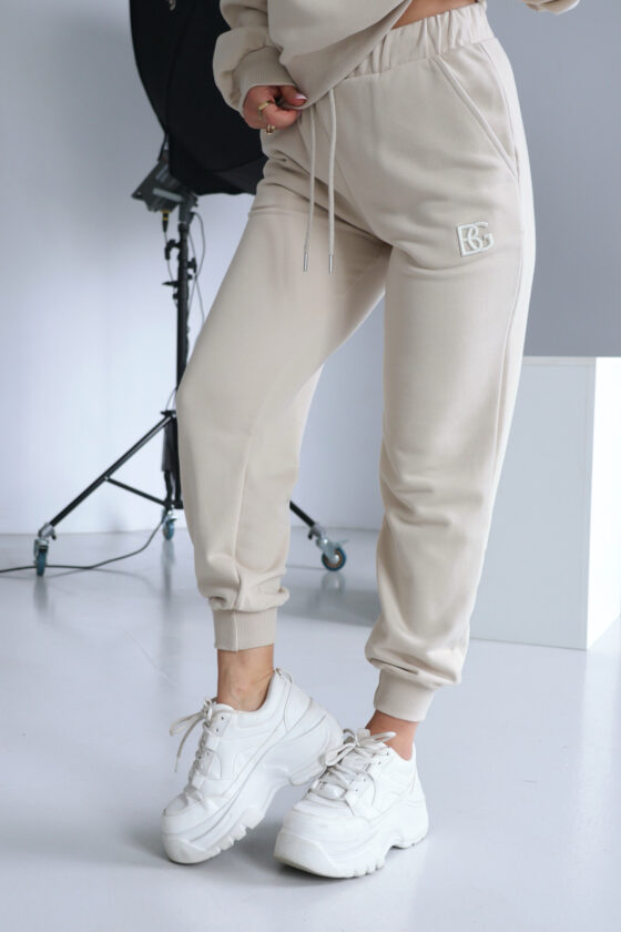 SPODNIE DAMSKIE BG BRAND | JASNY BEŻ