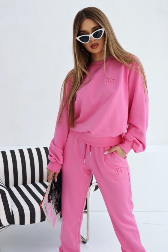 BLUZA DAMSKA BG BASIC | RÓŻ BARBIE