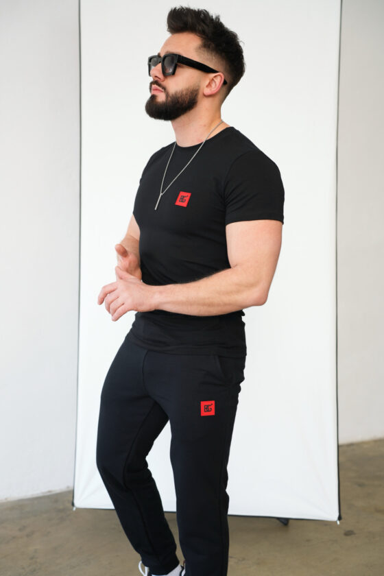 T-SHIRT MĘSKI BG KLAUS | CZARNY