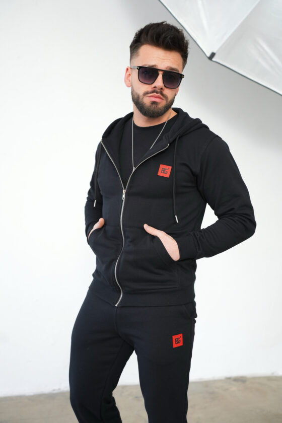 BLUZA MĘSKA BG ROMA | CZARNY