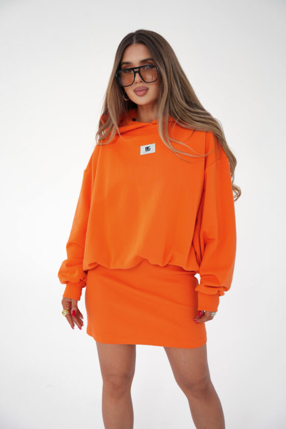 Bluza Damska Oversize BG BEBE Pomarańczowa
