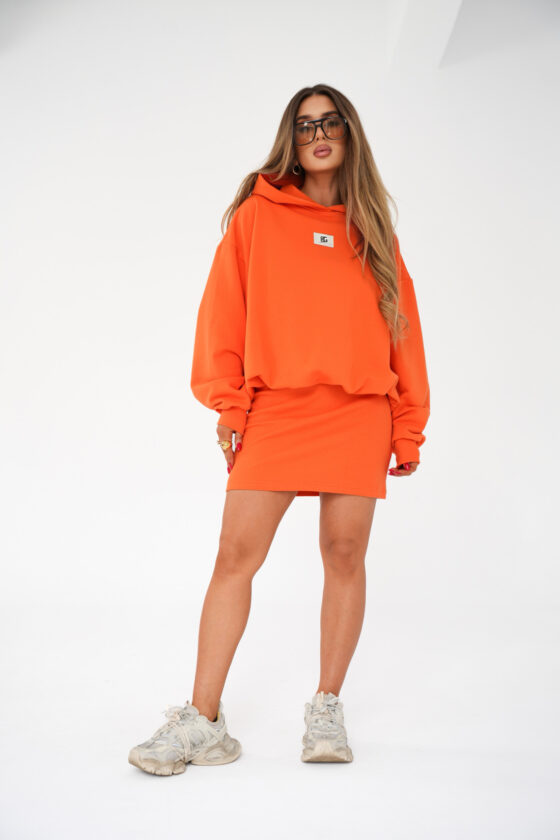 Bluza Damska Oversize BG BEBE Pomarańczowa