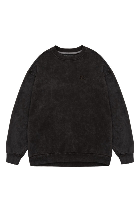 Bluza damska oversize bez kaptura BG HAILEY – gorzka czekolada