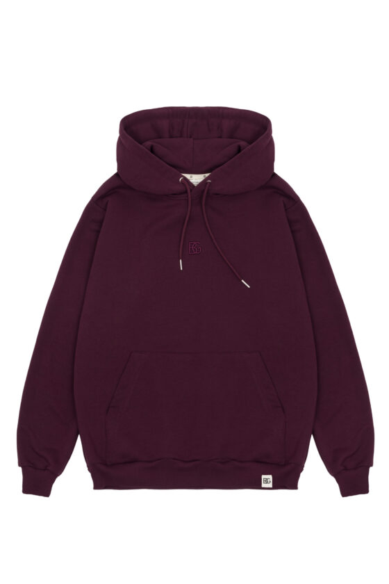 Bluza męska z kapturem BG LAYER – bordo