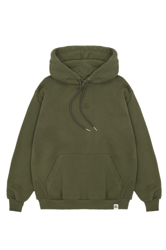Bluza męska z kapturem BG LAYER – oliwka