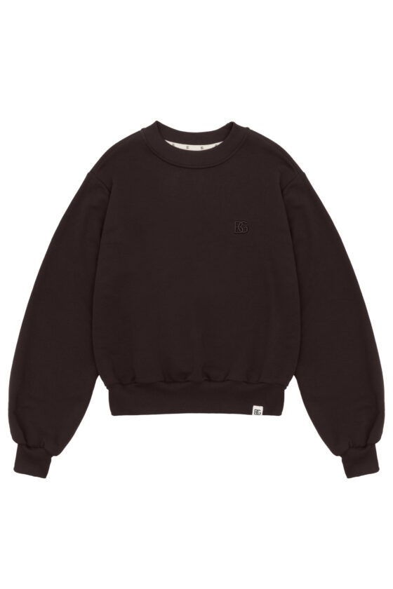 Bluza damska bez kaptura BG CORE – gorzka czekolada